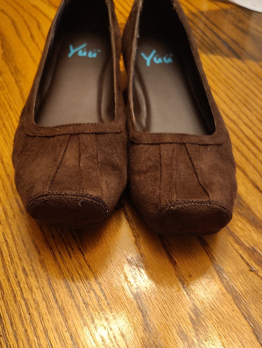 YUU Brown suede flats - Picture 2 of 5